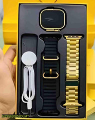 HK9 Ultra Golden smart watch full HD