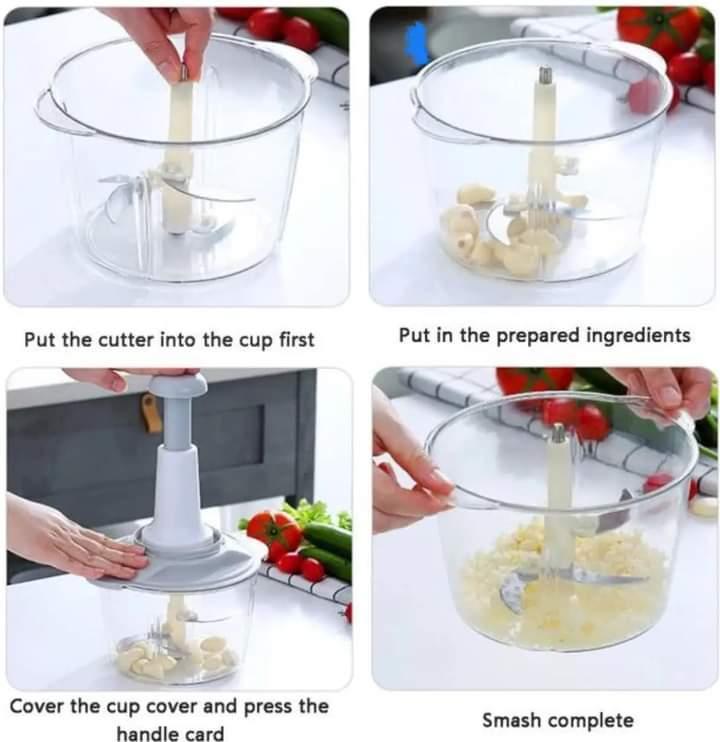 Manual food chopper